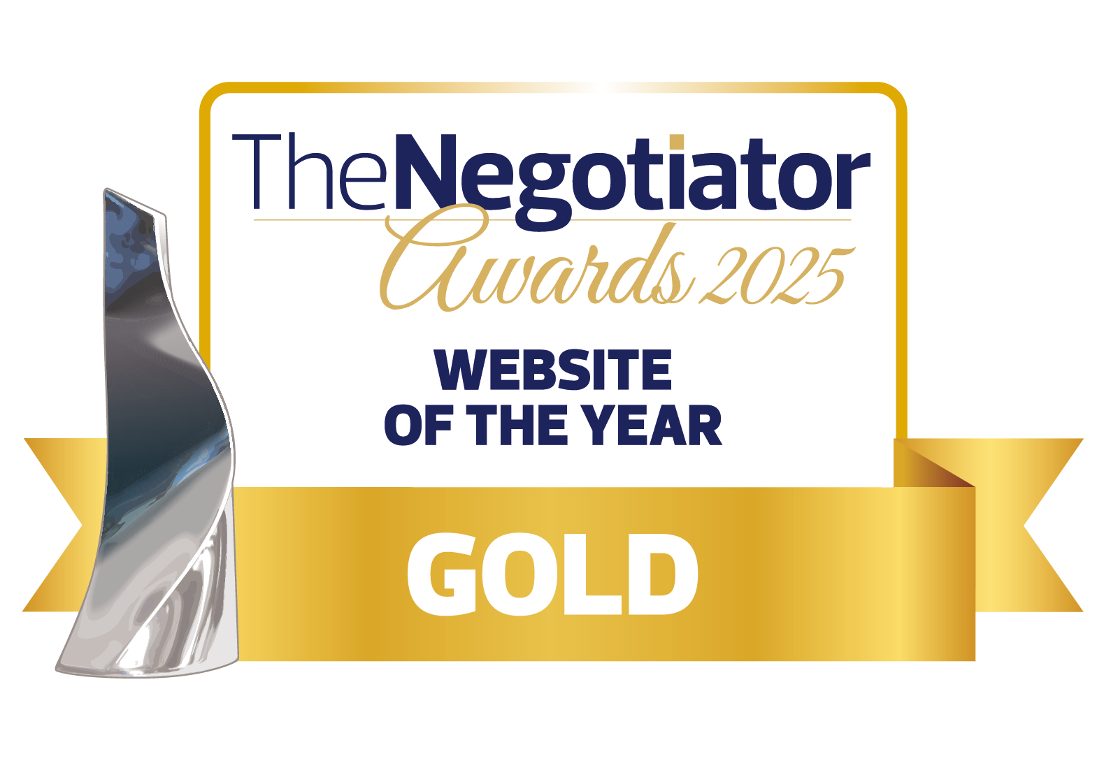 The Negotiator Awards 2025 — Website of the Year, Gold